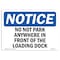 Signmission OSHA Sign, Do Not Park In Front Of Loading Dock, 10in X 7in Decal, 7" W, 10" L, Portrait OS-NS-D-710-V-15470 - alternate 1